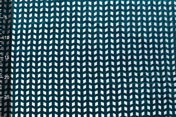 Velours Mesh Checks Petrol Velours Mesh Checks Petrol