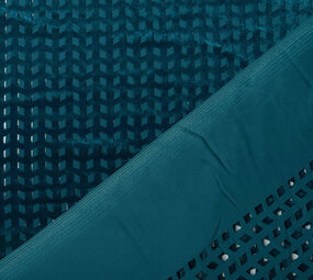 Velours Mesh Checks Petrol Velours Mesh Checks Petrol