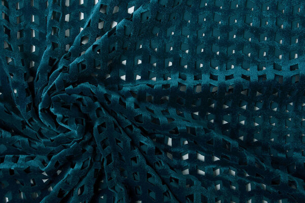 Velours Mesh Checks Petrol Velours Mesh Checks Petrol