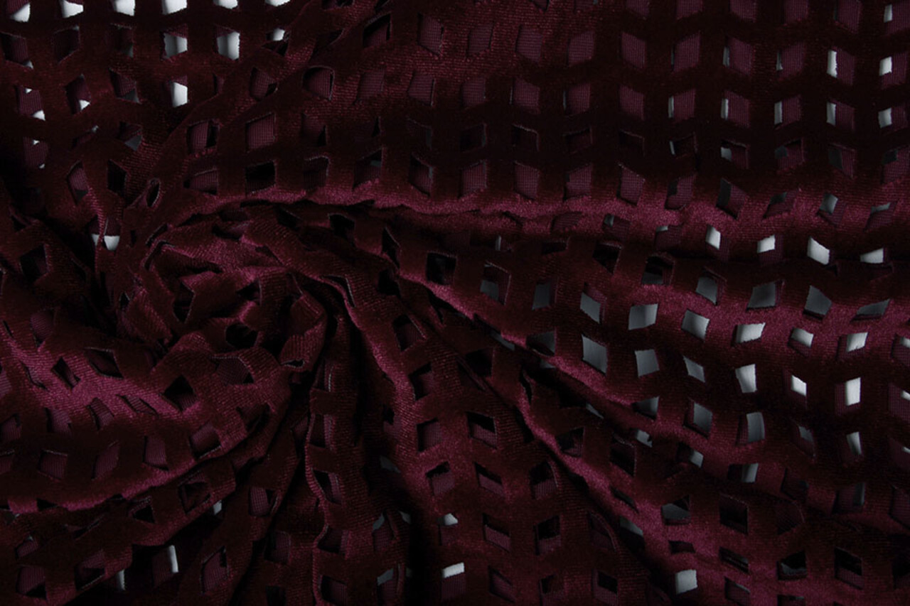 Velours Mazen Ruit Bordeaux