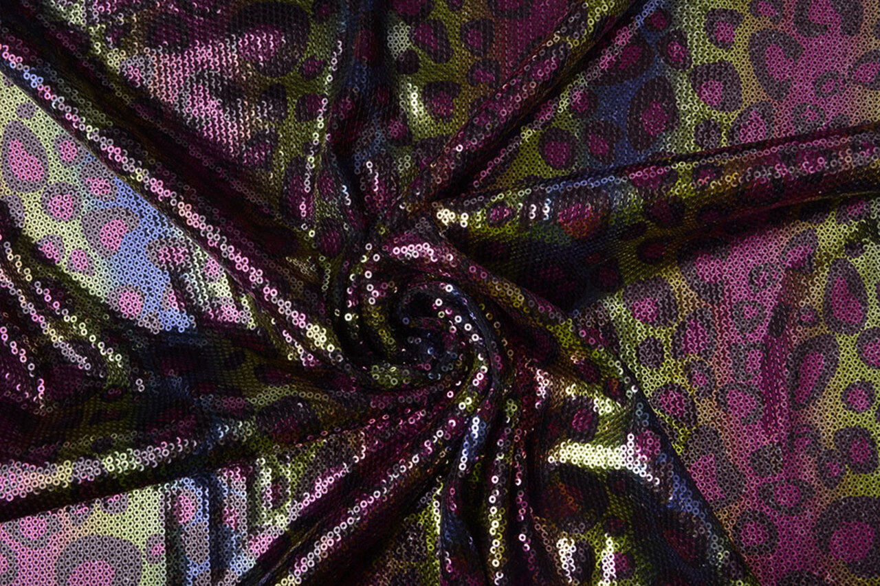 Sequins Rainbow on Jersey