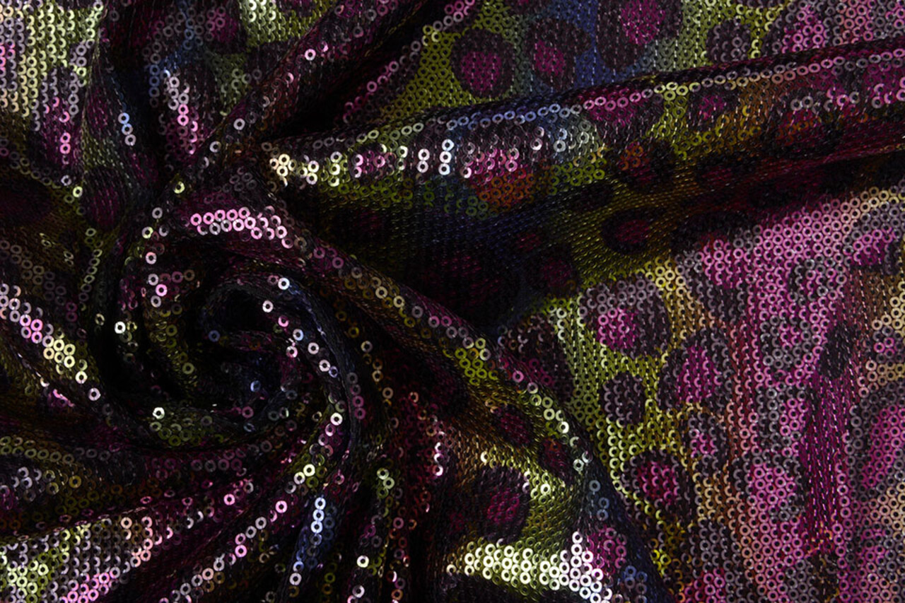 Sequins Rainbow on Jersey