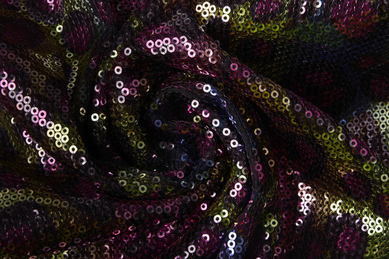 Sequins Rainbow on Jersey