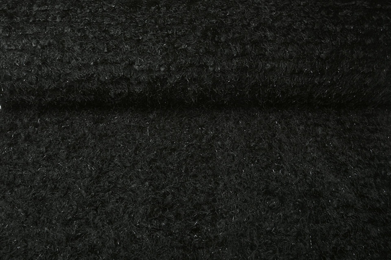 Fancy Bouclé Glitter Black