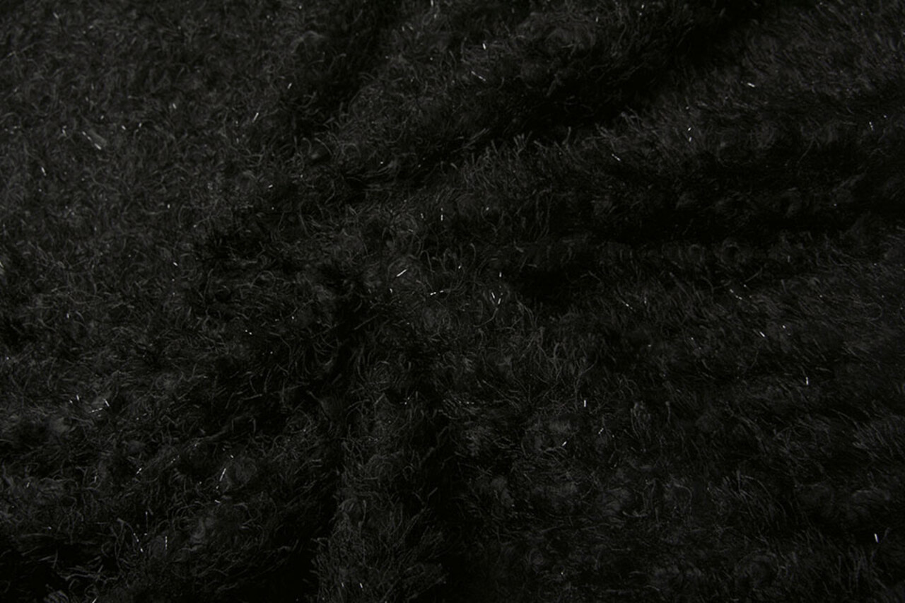 Fancy Bouclé Glitter Black