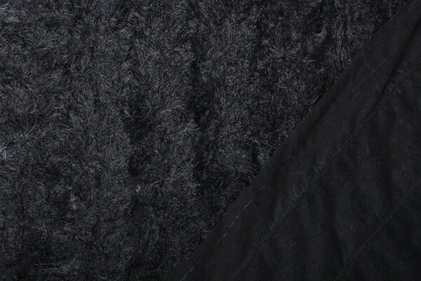 Fine Tulle 3D Righe Nero