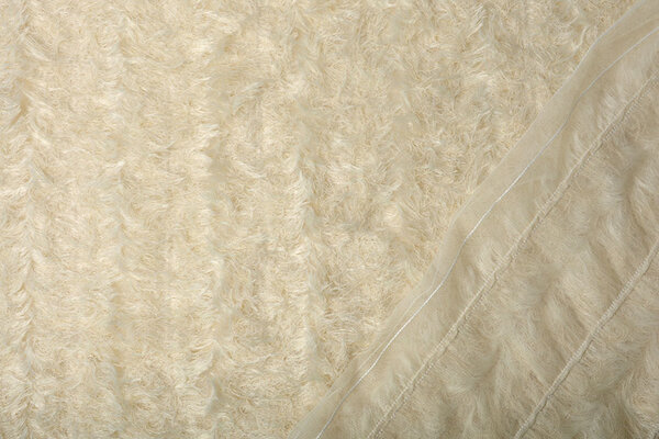 Fine Tulle 3D Stripes Creme