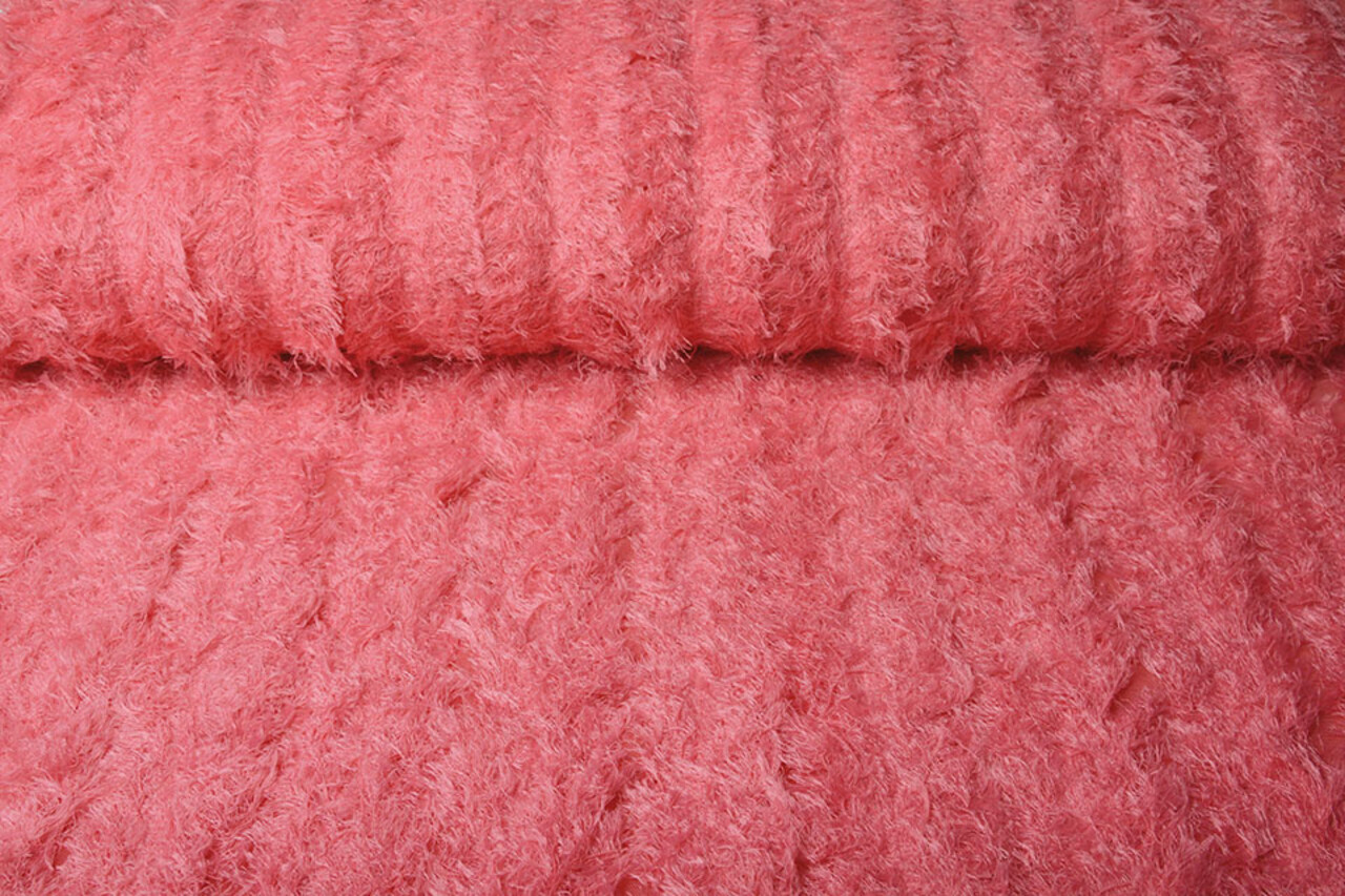 Fine Tulle 3D Righe Rosa