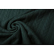 Knitted Cable Fabric Tricot Dark Green Knitted Cable Fabric Tricot Dark Green