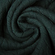 Knitted Cable Fabric Tricot Dark Green