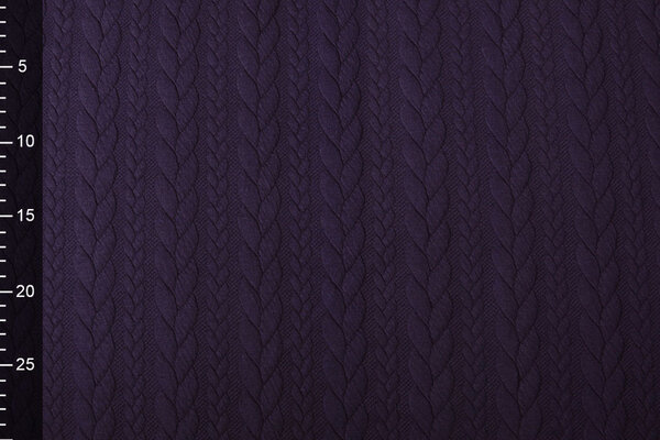 De Punto Trenza Tela Punto Morado Oscuro De Punto Trenza Tela Punto Morado Oscuro