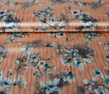 Brocade Wave Motif Lilio Peach