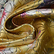 Brocade Ornamental Motif Kiemura Ocher Yellow