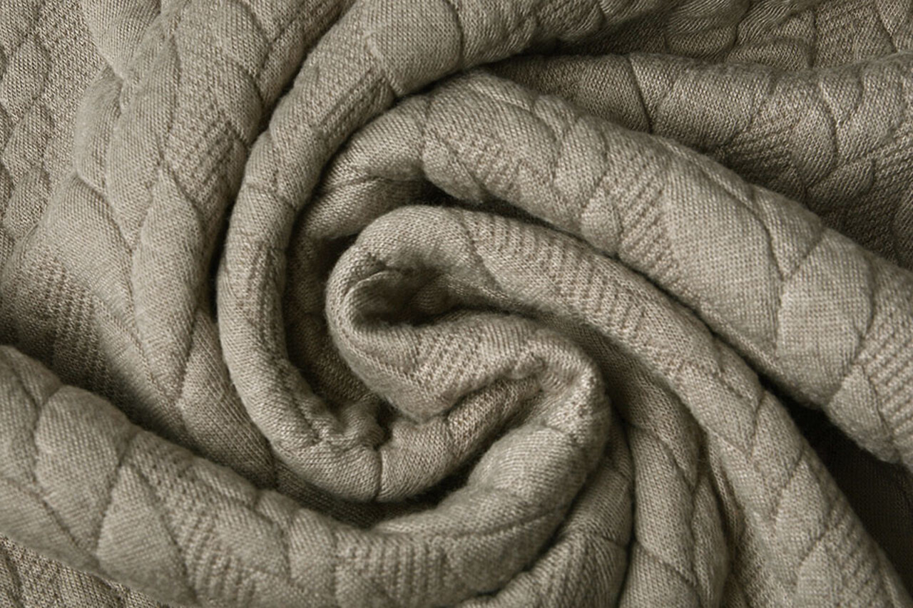 Gebreide Kabel Stof Tricot Taupe Gebreide Kabel Stof Tricot Taupe