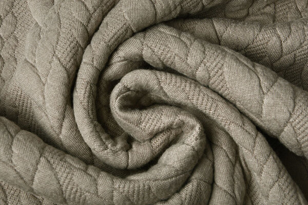 Gebreide Kabel Stof Tricot Taupe Gebreide Kabel Stof Tricot Taupe