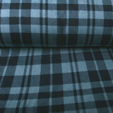 Oeko-Tex®  Stampata Polare a Quadri Denim