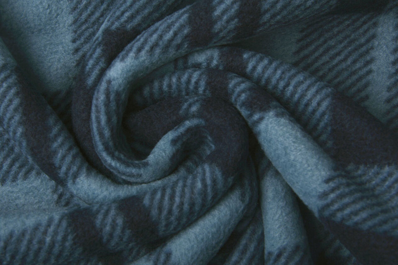 Oeko-Tex® Estampada Polar a Cuadros Denim Oeko-Tex® Estampada Polar a Cuadros Denim