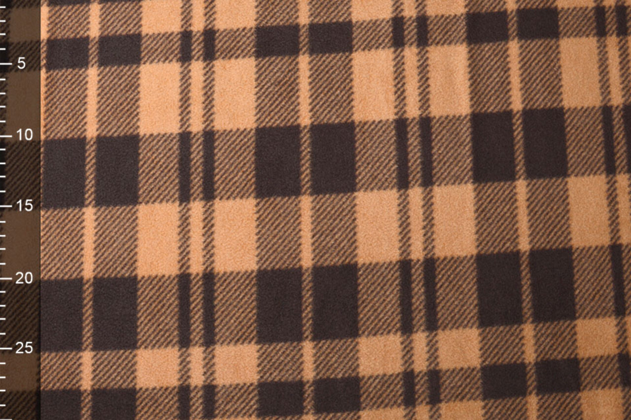 Oeko-Tex®  Bedrukte Polar Geruit Warm Oranje Oeko-Tex®  Bedrukte Polar Geruit Warm Oranje