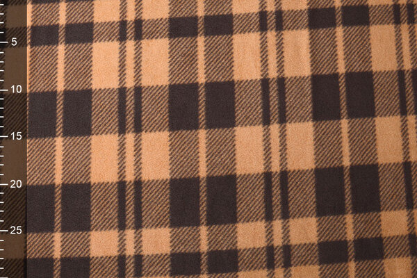 Oeko-Tex®  Bedrukte Polar Geruit Warm Oranje Oeko-Tex®  Bedrukte Polar Geruit Warm Oranje