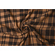 Oeko-Tex® Polaire Imprimée à Carreaux Chaud Orange Oeko-Tex® Polaire Imprimée à Carreaux Chaud Orange