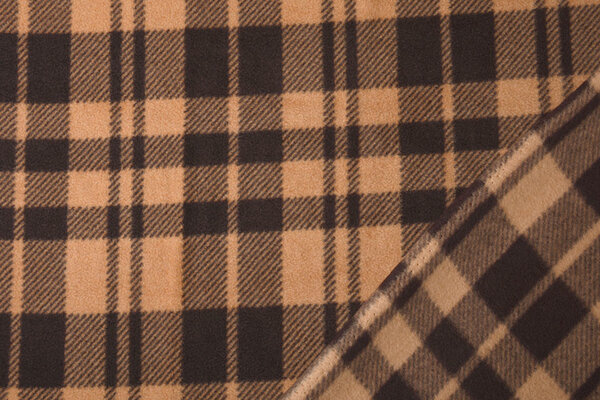 Oeko-Tex®  Bedrukte Polar Geruit Warm Oranje Oeko-Tex®  Bedrukte Polar Geruit Warm Oranje