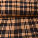 Oeko-Tex®  Polaire Imprimée à Carreaux Chaud Orange
