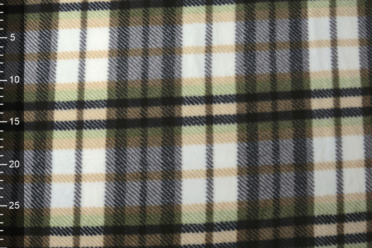 Oeko-Tex®  Printed Polar Checkered Green