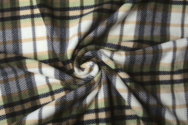Oeko-Tex® Polaire Imprimée à Carreaux Vert Oeko-Tex® Polaire Imprimée à Carreaux Vert
