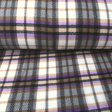 Oeko-Tex®  Printed Polar Checkered Puple