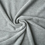 Di Cotone Maglia Velluto a Coste Larga Costina Grigio Chiaro Mélange