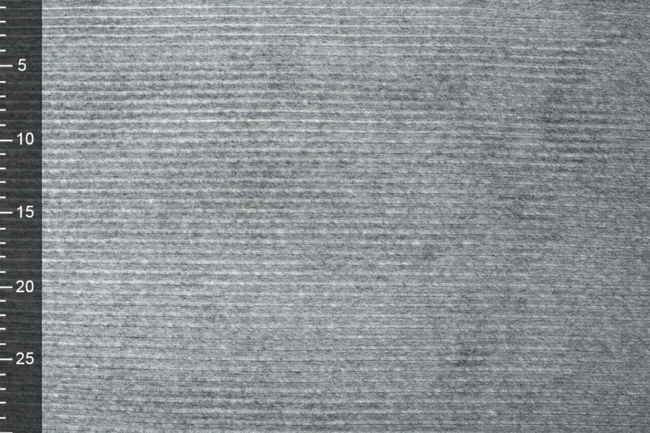 Katoenen Tricot  Corduroy Brede Rib Grijs Melange Katoenen Tricot  Corduroy Brede Rib Grijs Melange