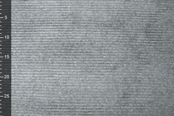 Coton Jersey Velours Côtelé Grand Côtelé Gris Melange