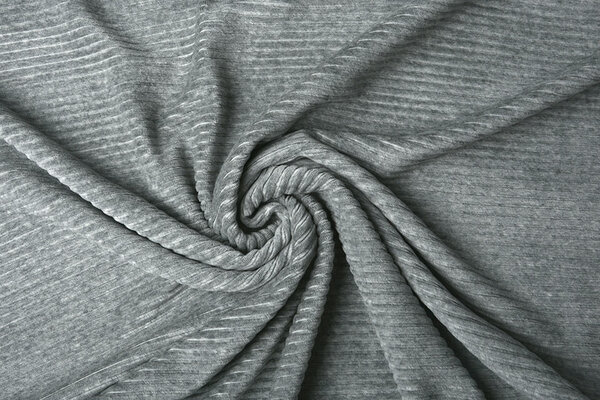 Di Cotone Maglia Velluto a Coste Larga Costina Grigio Mélange Di Cotone Maglia Velluto a Coste Larga Costina Grigio Mélange