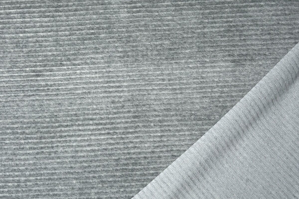 Katoenen Tricot  Corduroy Brede Rib Grijs Melange Katoenen Tricot  Corduroy Brede Rib Grijs Melange