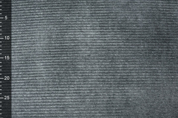 Katoenen Tricot  Corduroy Brede Rib Donker Grijs Melange Katoenen Tricot  Corduroy Brede Rib Donker Grijs Melange