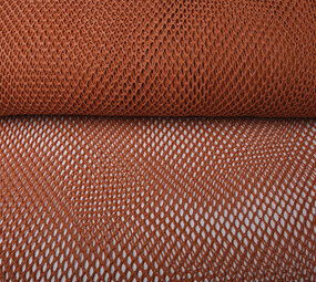 Jersey Rete Tessuto Glitter Arancione Mattone Jersey Rete Tessuto Glitter Arancione Mattone