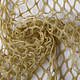 Jersey Gauze Fabric Glitter Light Gold