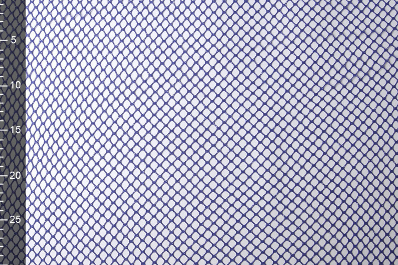 Jersey Rete Tessuto Glitter Viola Blu Jersey Rete Tessuto Glitter Viola Blu