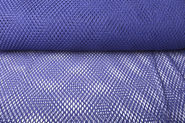 Jersey Gaas Stof Glitter Paars Blauw