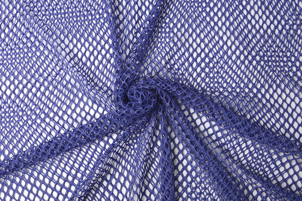 Jersey Gaas Stof Glitter Paars Blauw