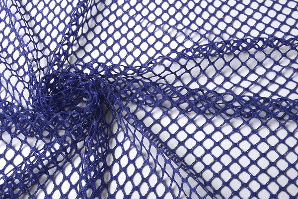 Jersey Gaze Tissu Paillettes Violet Bleu