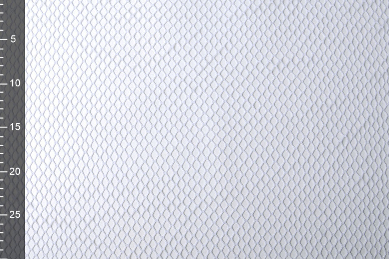 Jersey Gaas Stof Glitter Wit Jersey Gaas Stof Glitter Wit