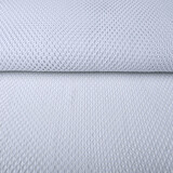 Jersey Rete Tessuto Glitter Bianco