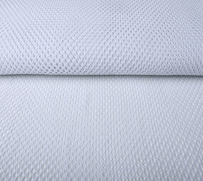 Jersey Rete Tessuto Glitter Bianco