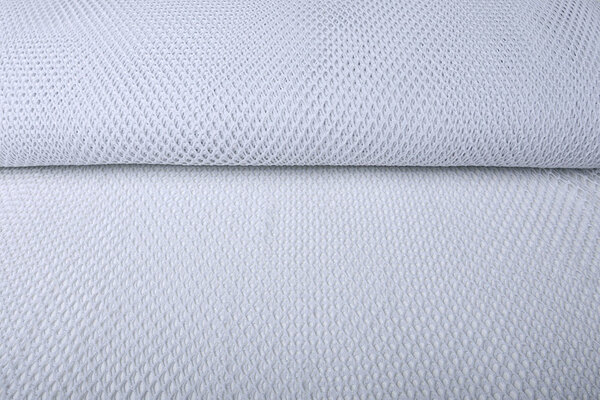 Jersey Rete Tessuto Glitter Bianco Jersey Rete Tessuto Glitter Bianco