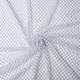 Jersey Gauze Fabric Glitter White