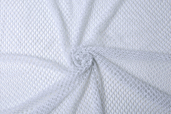 Jersey Gauze Fabric Glitter White