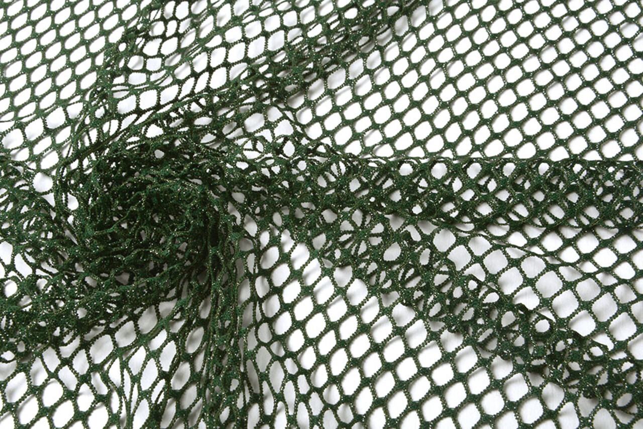 Jersey Gaze Tissu Paillettes Vert Foncé Jersey Gaze Tissu Paillettes Vert Foncé