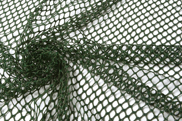 Jersey Rete Tessuto Glitter Verde Scuro Jersey Rete Tessuto Glitter Verde Scuro