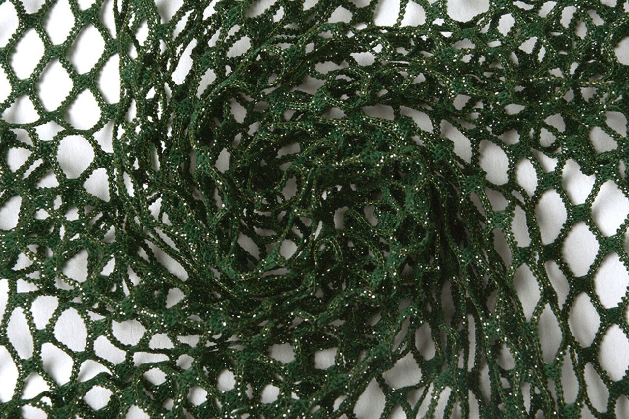 Jersey Gaas Stof Glitter Donker Groen